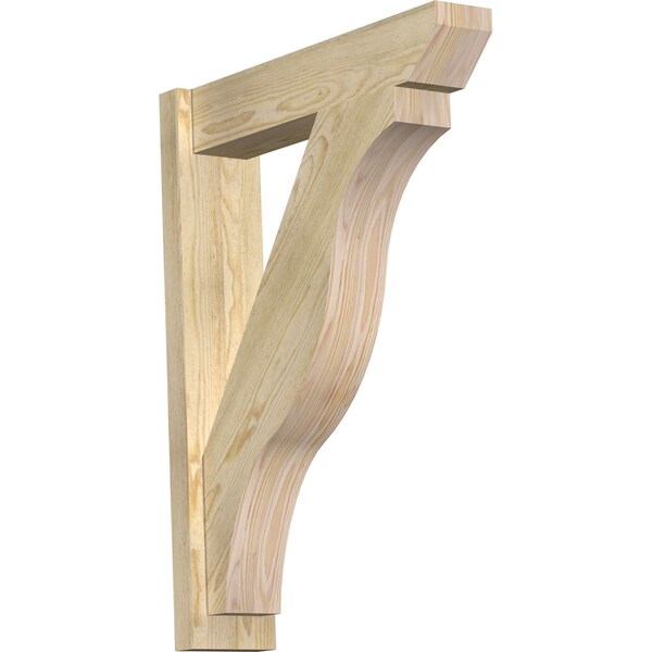 Ekena Millwork Funston Slat Rough Sawn Outlooker, Douglas Fir, 6"W x 26"D x 34"H OUT06X26X34FST06RDF - main